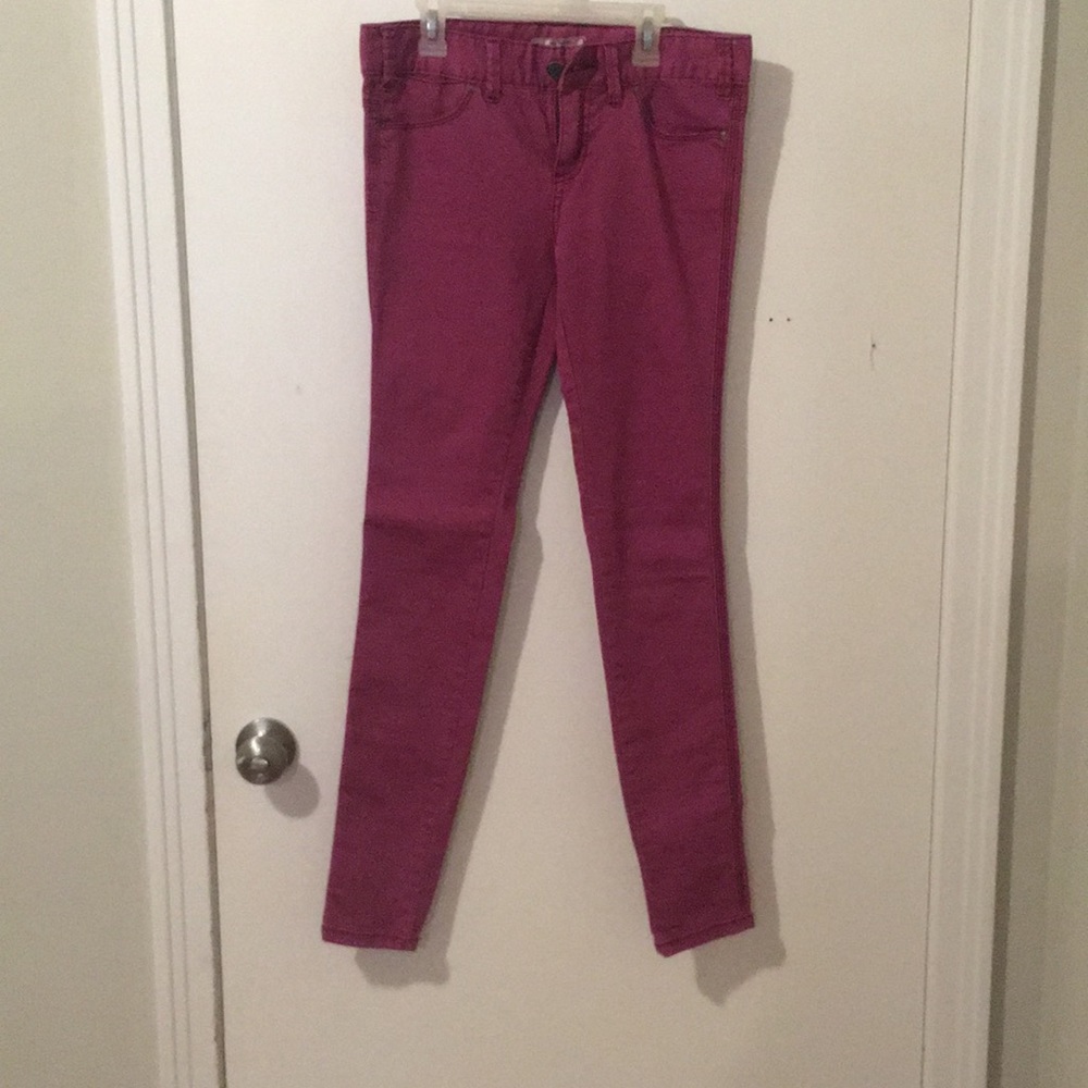 magenta free people jeans